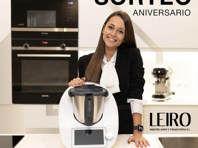 Sorteo Termomix por el 1º aniversario de Leiro Inmobiliaria